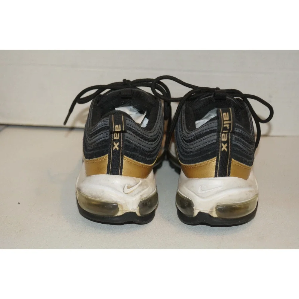 Nike Air Max 97 GS Black Metallic Gold Size 5.5Y (921522-014)